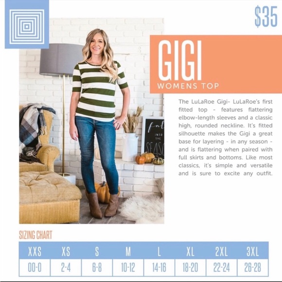 NWOT LuLaRoe Gigi Geometric T- Shirt - Picture 2 of 5